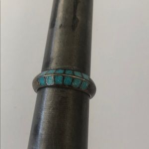 Vintage Sterling 925 Turquoise Southwestern Ring